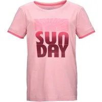 Killtec T-Shirt KOS 133 GRLS TSHRT Farbenfrohes Mädchen-T-Shirt mit „Sunday“-Print