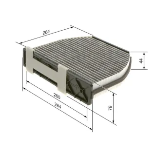 Bosch Aktivkohle-Innenraumfilter Mercedes 1987435001