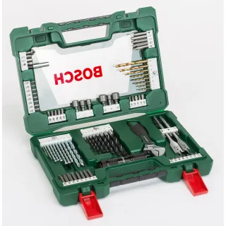 Bosch V-Line TiN-Bohrer- und Bit-Set, 83-teilig, mit Taschenlampe und Gabelschlüssel - 2607017193