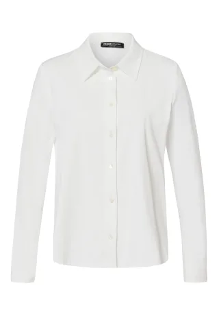 FRANK WALDER - Bluse CASUAL in Unifarben ecru - Gr. - 40