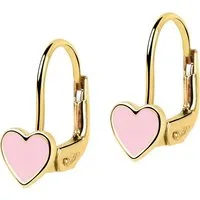 FAVS Paar Ohrstecker FAVS Mädchen-Kinderohrring 375er Gelbgold, Emaille