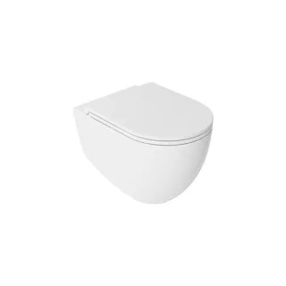 Isvea Infinity Tiefspül WC 10NF02004 Wandhalterung, spülrandlos, weiß
