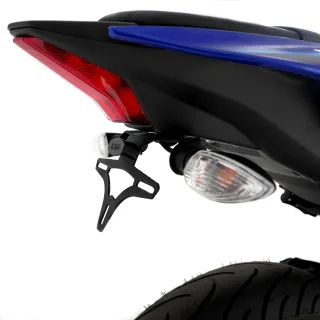 R&amp;G Kennzeichenhalter Heckumbau Yamaha YZF-R 125 Bj.2023-2026 LED Rücklicht plug&amp;play eintragungsfrei