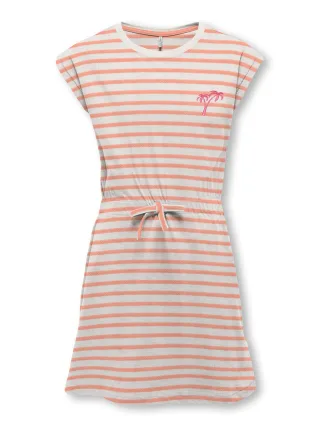 KIDS ONLY - KOGTRINE Y/D STRUCTURE S/S DRESS JRS cloud dancer - Gr. - 164