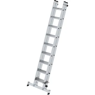 Munk Stufen-Schiebeleiter 2-teilig mit nivello®-Traverse - 040663