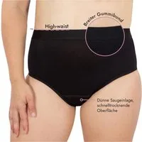 Hydas Inkontinenzslip mit integrierter dünner, 5-Lagen-Technologie Saugeinlage, High-Waist Schutz bei Blasenschwäche, während der Periode oder im Wochenbett