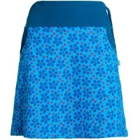 Vishes Minirock Damen Mini-Rock Baumwolle Blumen-Muster Bund zum Schnüren mit Taschen Alternative Bekleidung, Ethno, Hippie, Retro Style