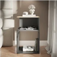 Vicco Nachtschrank Elios, Anthrazit/Goldkraft Eiche, 40 x 65.3 cm (1-St)