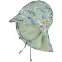 Sterntaler® Schirmmütze Schirmmütze mit Nackenschutz Zootiere (1-St) Schirmmütze aus Popeline mit Zootieren, Nackenschutz & Bindeband