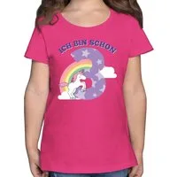 Shirtracer T-Shirt Ich bin schon drei Einhorn 3. Geburtstag