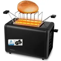 Medion® Toaster, 7 Bräunungsstufen, 850 Watt, Edelstahl Matt
