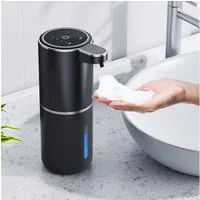 TUWENA Seifenspender Seifenspender Automatisch, 380ml Elektrischer Seifenspender mit Sensor, Wiederaufladbar Seifenspender, IPX5 Wasserdicht für Badezimmer Küche