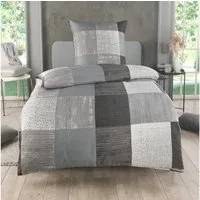 Malika Bettwäsche 135x200 + 80x80 cm atmungsaktiver Bettbezug, moderne Designs, Für Allergiker geeignet, pflegeleicht, angenehm weicher Stoff