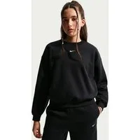 Nike Sportswear Sweatshirt G NSW STUDIO FLC BXY OS LBR Langarm-Design, mit Rundhalsausschnitt, aus Baumwolle und Polyester