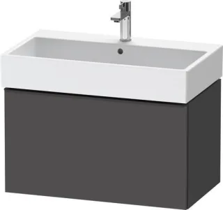 Duravit D-Neo Waschtischunterbau wandhängend Graphit Matt 784x442x440 mm - DE42730BD490000 DE42730BD490000