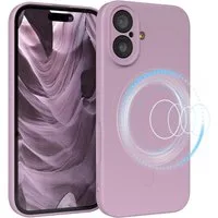 EAZY CASE Handyhülle für Apple iPhone 17 Hülle Silikon 6,3 Zoll, MagSafe Slimcover Kameraschutz Qi-Charging Softcover weich Flieder