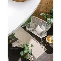 benuta Outdoorteppich Bronco, rechteckig, Höhe: 5 mm, In- & Outdoorteppich, Robust für Garten, Terrasse, Balkon, Küche
