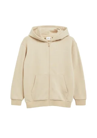 s.Oliver - Sweatshirt Jacke beige - Gr. - 140