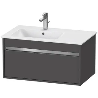 Duravit Ketho Waschtischunterbau wandhängend Graphit Matt 800x475x410 mm - KT641904949 KT641904949