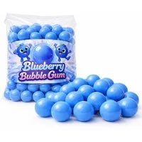 what the shop Süßigkeit Kaugummikugeln Blaubeere 1kg, 2kg oder 8kg – Bubble Gum Kugeln blau, Perfekt für Candy Bar & Automaten