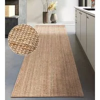 OTTO home Teppich Avot Juteteppich, rechteckig, Höhe: 10 mm, 100% Jutefaser, Läufer, Esszimmer, Wohnzimmer, Skandi