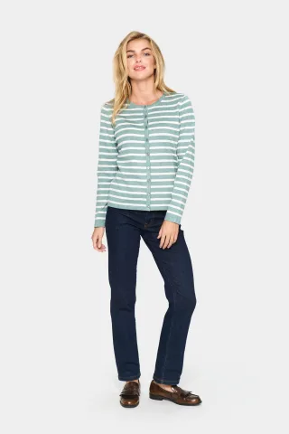 Strickjacke Gerade Passform blue