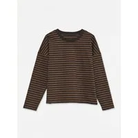 Vero Moda Blusenshirt VMABBY LS O-NECK TOP JRS NOOS 297957012 Chocolate