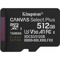Canvas Select Plus 512 GB MicroSDXC, Speicherkarte schwarz, UHS-I U3, Class 10, V30