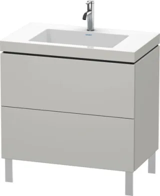 Duravit L-Cube c-bonded Set bodenstehend Betongrau Matt 800x480x698 mm - LC6937O0707 LC6937O0707