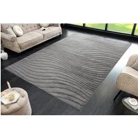 riess-ambiente Designteppich WAVE 230x160cm anthrazitt · Kurzflor-Teppich mit Hoch-Tief-Effekt, rechteckig, Höhe: 10 mm, Wohnzimmer · Indoor · 3D-Effekt · Modern · Schlafzimmer