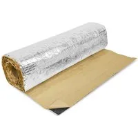 Clanmacy Dämmplatte 50*400cm 2mm Alubutyl Dämmmatte Selbstklebend Fahrzeugdämmung Matte