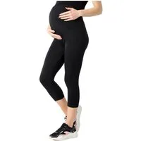 Be Mammy Umstandsleggings Damen 3/4 Umstandsleggings aus Bio-Baumwolle BE20-284 (1-tlg) elastischer Bund