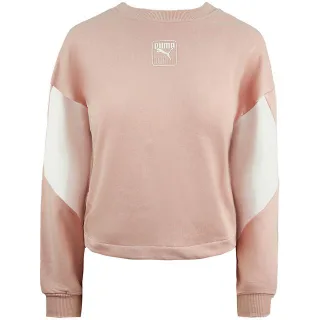 Puma entspannte Fit Rebellen Crew Neck Sweatshirt Pink Womens Jumper 583559 15