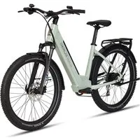 DERUIZ E-Bike Trekkingrad 28 Zoll, 160 km, Drehmoment- und Kadenzsensor, mit Bluetooth und APP, 8 Gang SHIMANO Acera RD-M360 SGS Schaltwerk, Kettenschaltung, Hinterradmotor, 644 Wh, SUV, Cityrad, LCD-Farbdisplay, Elektrofahrrad für Damen und Herren