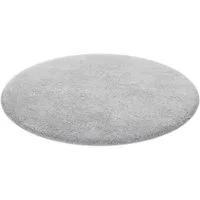 Homie Living Badematte Porto Azzurro, Höhe 30 mm, rutschhemmend beschichtet, schnell trocknend, fußbodenheizungsgeeignet, Polyester, rund, Badteppich, uni, rechteckig & rund, waschbar, Badezimmerteppich