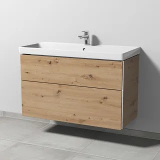 Sanipa 3way Waschtischunterbau zu Villeroy & Boch Avento Waschtisch mit 2 Auszügen, Eiche Natural-To BR62485