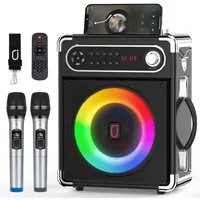 JYX Lautsprecher mit Fernbedienung Unterstützt TF-Karte/FM, REC Bluetooth-Lautsprecher