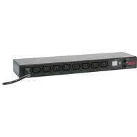 Rack PDU, mit Schaltfunktion, 1 HE, 12 A/208 V, 10 A/230 V, (8) C13, Verteiler schwarz, AP7920B