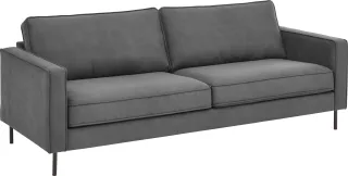 ATLANTIC home collection 3-Sitzer "Weston" im skandinavischem Stil, mit Wellenunterfederung