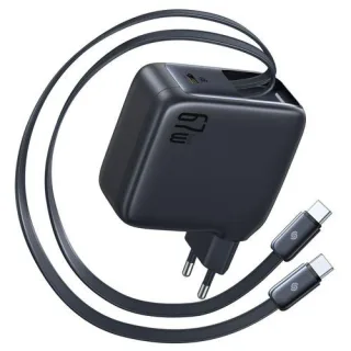 Baseus EnerCore CJ21 Charger Retractable 3C 67W EU Black
