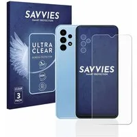 Savvies Displayschutzfolie Schutzfolie für Samsung Galaxy A13 (Display+Kamera), 6 Stück, Displayschutz Schutz Folie Klar Transparent