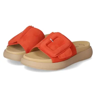 Gabor Pantoletten  Orange - Gr. 43 -  Leder und Textil