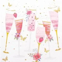 HOME FASHION Papierserviette 20 Servietten Salut! 33x33cm, (20 St)