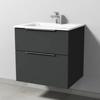 Sanipa 3way Glas-Set Glas-Waschtisch und Unterbau (UP201) 582x600x487 UP2011B