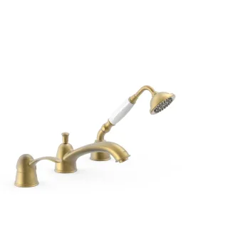 Tres Wannenrandarmatur Umsteller im Wanneneilauf integriert. , 24214501LM 24214501LM