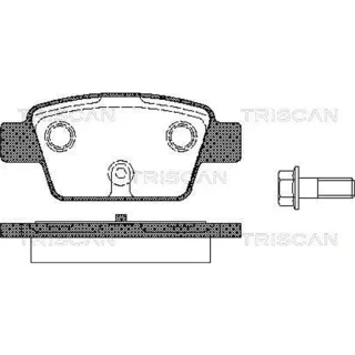 Triscan Bremsbel?ge hinten Alfa Romeo Fiat Lancia 811015018