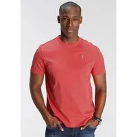 DELMAO Rundhalsshirt Kurzarm, Regular Fit, basic, aus 100% Baumwolle