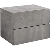 en.casa Hängeschrank »Ampfing« Wandschrank mit 2 Schubladen 40x29x30 cm Betonoptik