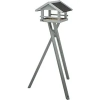 TRIXIE Vogelhaus Futterhaus - grau - 41 × 27 × 32 cm/1,27 m