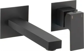Neuesbad Serie 500 Waschtischarmatur Unterputz, Ausladung 186mm, schwarz matt NB1DEBBZN54L1